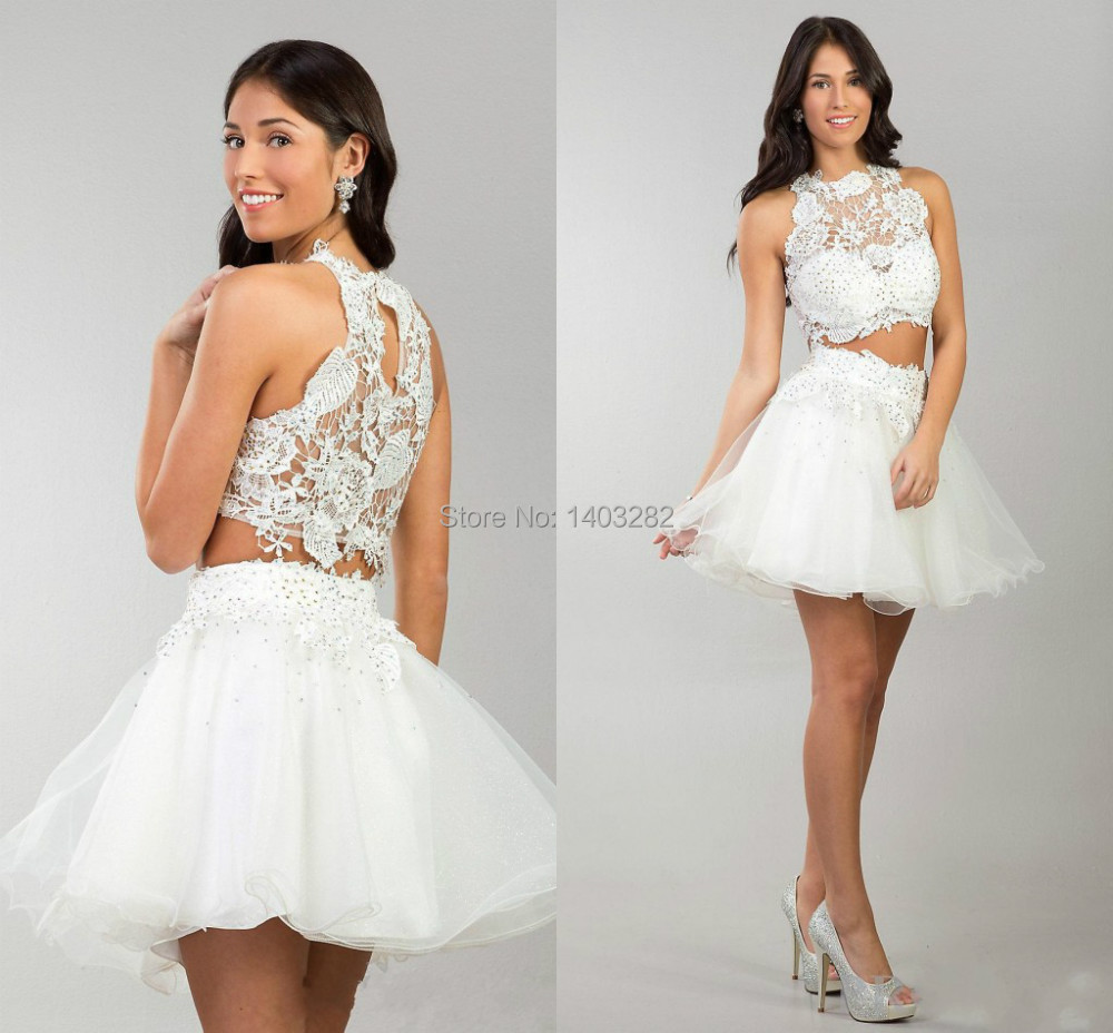 two piece short prom dresses cheap