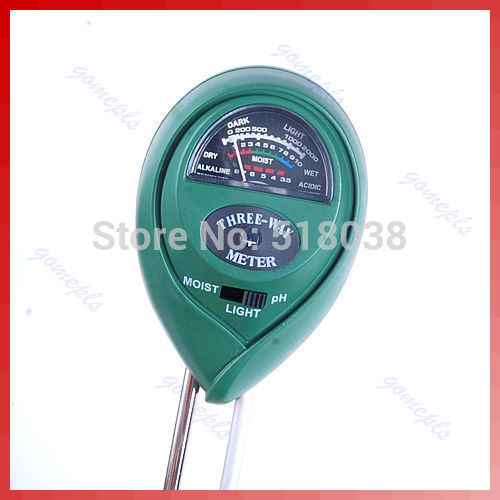New 3 in1 Plant Flowers Soil PH Tester Moisture Light Meter hydroponics Analyzer Free Shipping