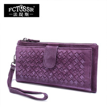 2016 New Arrival Women Genuine Leather Wallet Vintage Bag Card Hoder Clutch Long Purse