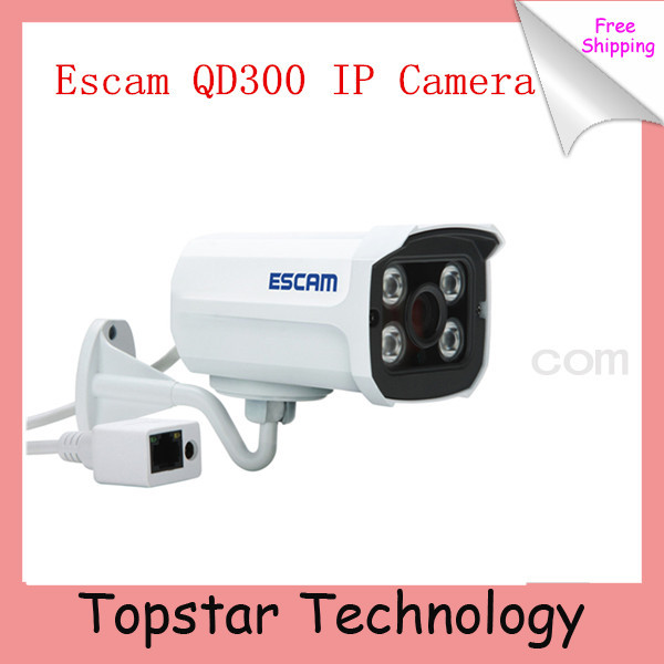 2014 Escam Brick QD300 Mini Camera HD720P IR Bullet H 264 CMOS IP Camera 3 6mm
