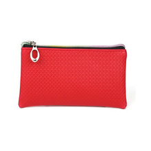 Vintage Women PU Leather Clutch Small Rhombus Pattern Coin Handbag Cell Phone Pocket Purse Bag SY3124