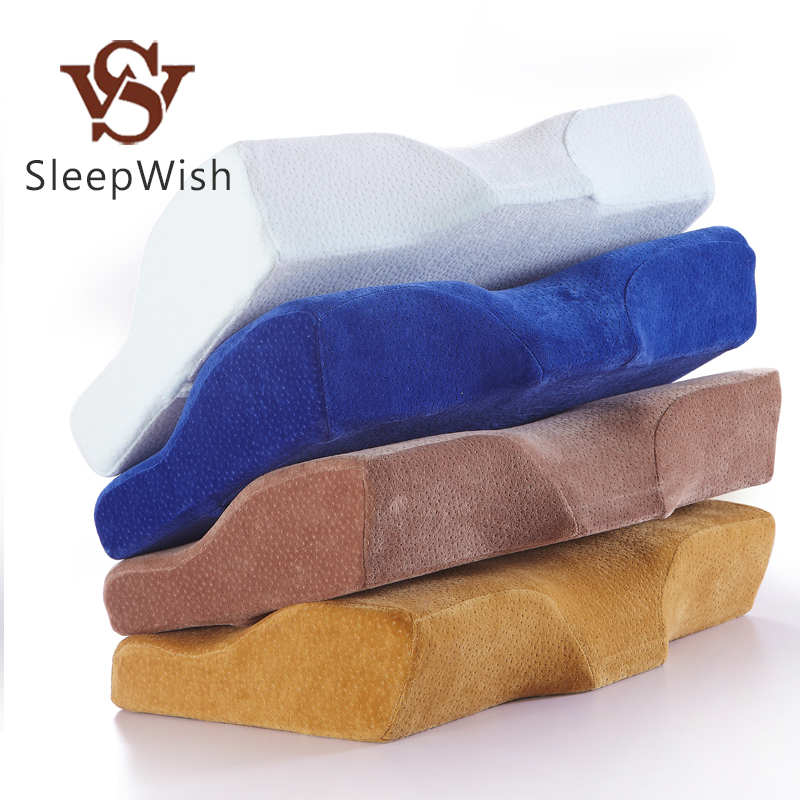 SleepWish Butterfly Velvet Pillow Neck Pillows for Sleep Memory Foam Travel Cushion 4 Colors 30cmx50c almohada viaje Recommend