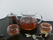 Glass Tea Pot 750ML Flower Coffee Tea Heat Resistant Glass Tea Pot Borosilicate Glass Teapot Kung