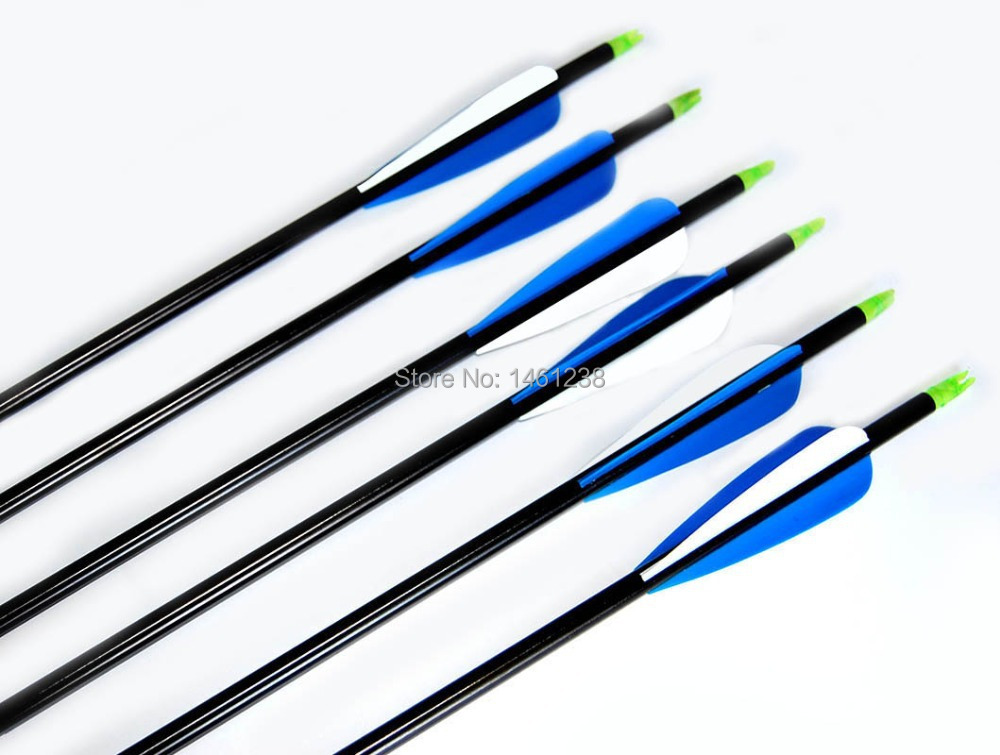 30 Aluminum arrow 30pcs archery outdoor sport the bullet target point shooting aluminum alloy arrow for