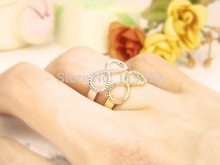 2PCS Lot Wholesale Best Friends Ring Women s Infinity Ring Engraved Rings O Jewelry Gold Silver