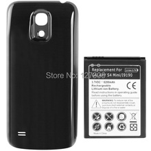 6200mAh Replacement Mobile Phone Battery & Black Cover Back Door for Samsung Galaxy S IV mini / i9190