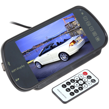 7 дюймов цветной TFT LCD MP5 автомобилей зеркало заднего вида монитор авто автомобиль парковка монитор заднего вида SD / USB FM радио для камера заднего вида