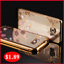 Original Case For Samsung Galaxy s6 s 6 Waterproof Case to Phone Transparent Luxury Brand Clear s6 Cover By TPU Girl Soft Thin