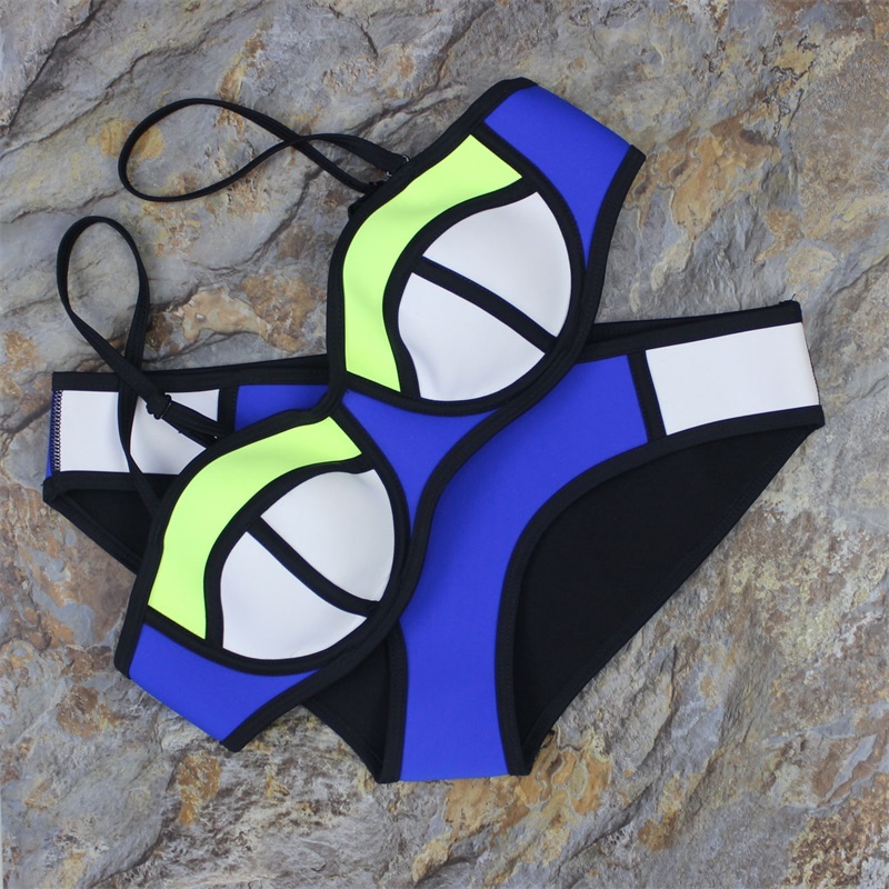 Micro bikinis set women push up sexy young girls Neoprene Bikini Woman Patchwork Neon Swimsuit Bathsuit maillot de bain bandeau Micro bikinis set women push up sexy young girls Neoprene Bikini Woman Patchwork Neon Swimsuit Bathsuit maillot de bain bandeau