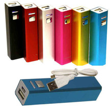 High quality 2600mAh power bank mobile phone external 18650 battery backup power protable charge and powerbank