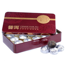 Hot Sale Lotus leaf Pu er Ripe Puer Tea Chinese Mini Yunnan Puerh Tea Gift Tin