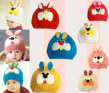 Toddler Infant Child Girl Boys Crochet Rabbit Bunny Kids Baby Bonnet Hat Cap Beanie Hair Accessories Photography Prop Headwear(China (Mainland))