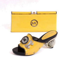 Size 38 42 Excellent Italian Shoes With Matching Bags African Women Shoes and Bags Set in