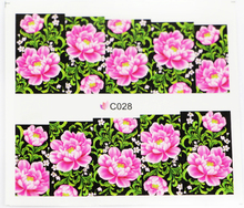 Water Nail Decals 10sheets Sexy Mix Designs Flowers Full Cover Nail Transfer Stickers Wraps DIY Beauty