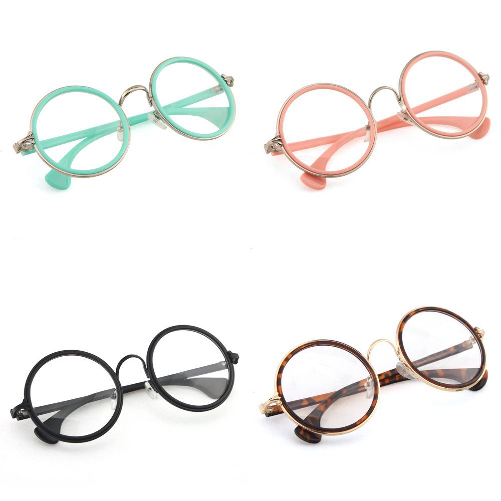 New Multi Color Retro Fashion Men Women Round Style Clear ...