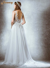 Zuhair Murad Sexy Lace Sheer High Neck Backless White Chiffon Court Train Wedding Bridal Dresses