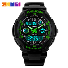 S SHOCK 2016 New SKMEI Luxury Brand Men Military Sports Watches Digital LED Quartz Wristwatches rubber strap relogio masculino