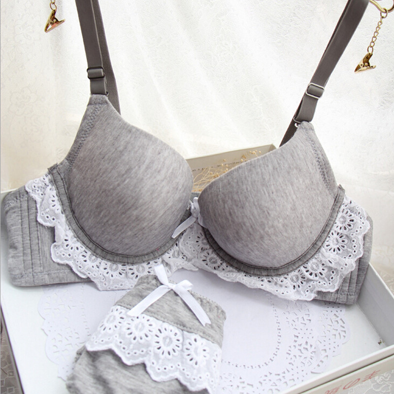 Intimates French Romantic VS Bra Sets Sexy Women Underwear Set Push Up Deep V Bra Set- Bra Panty Set Free shipping