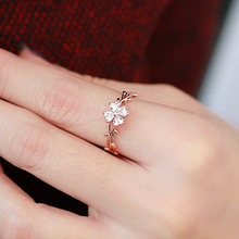2015 New Fashion With Elegant Fair Maiden Temperament Clover Female Ring Ring 3 Colors Optional 925