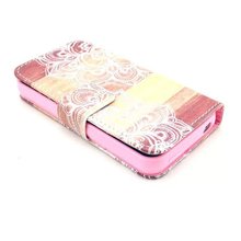2015 New Luxury Retro 100 Real Leather Case for iphone 4 4S 4G Wallet Stand Mobile
