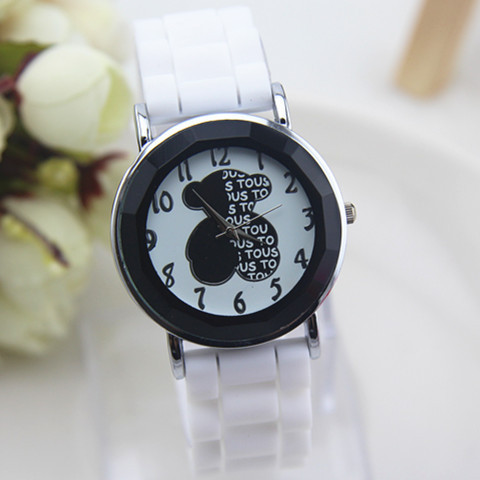 2015 New Fashion Cute Bear Pattern Silicone Watch ...