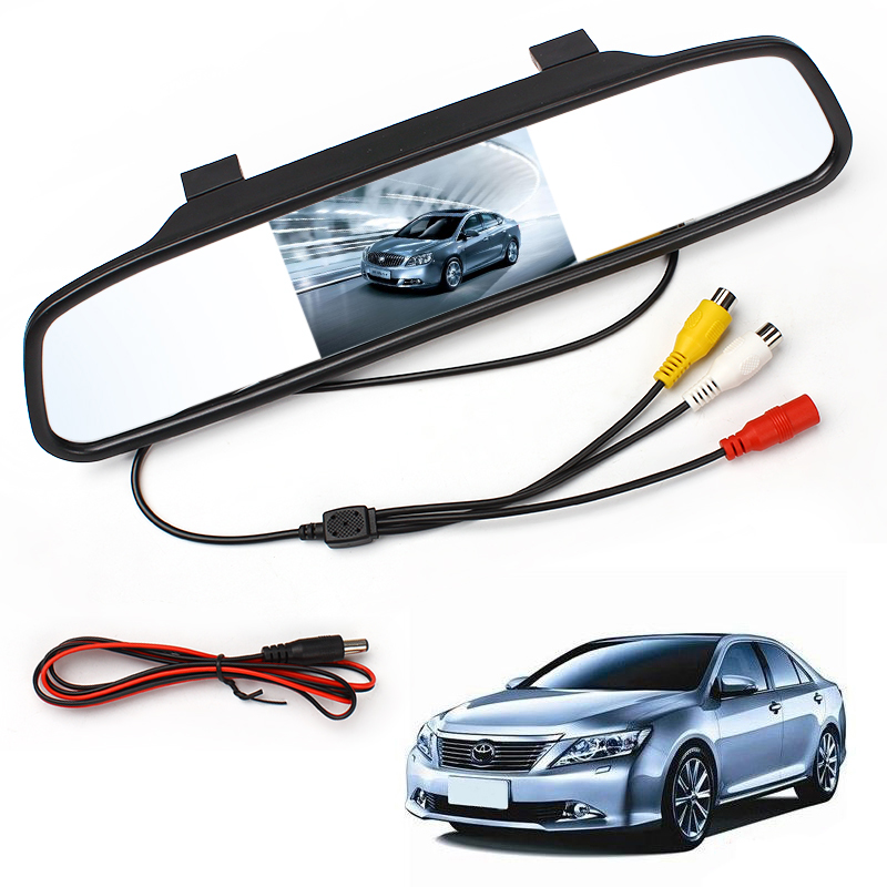 Car Rearview Mirror Monitor With Backup Reverse Camera TFT LCD Color Parking Assistance Rear View Camera Car Styling Car Rearview Mirror Monitor With Backup Reverse Camera TFT LCD Color Parking Assistance Rear View Camera Car Styling