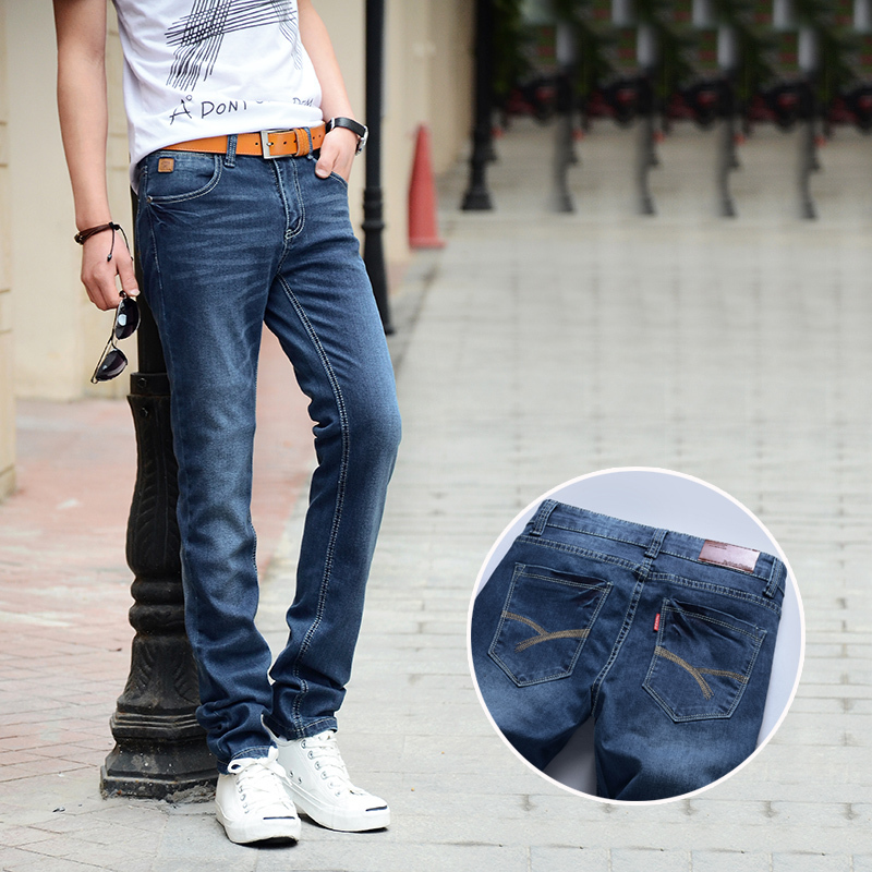 Shipping 2015 Korean Metrosexual mens jeans stretc...
