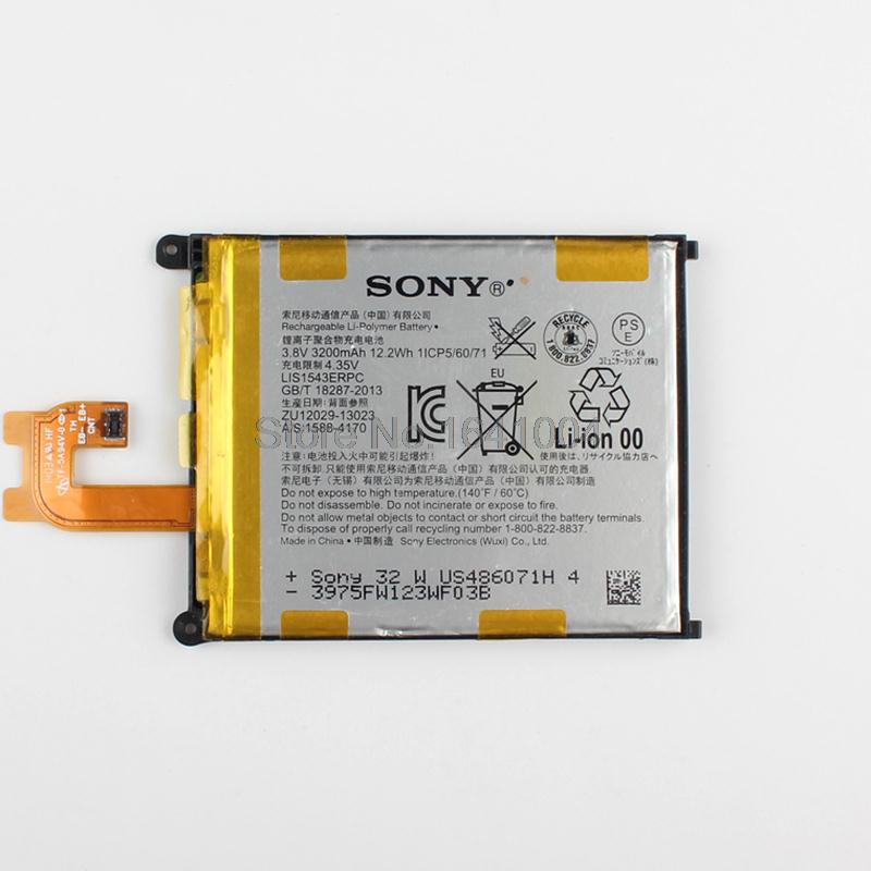 100 Original Replacement Battery For Sony Xperia Z2 L50w Sirius SO 03 D6503 D6502 3200mAh