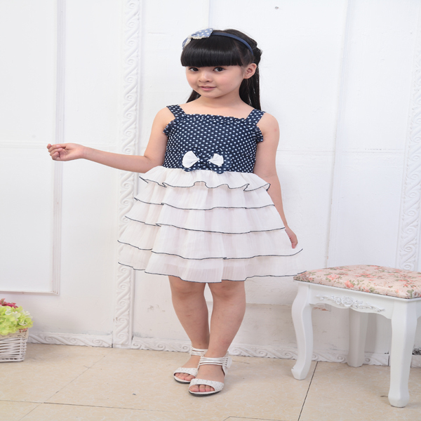 New Fashion 2015 Summer Girl Dress Female Child Do...