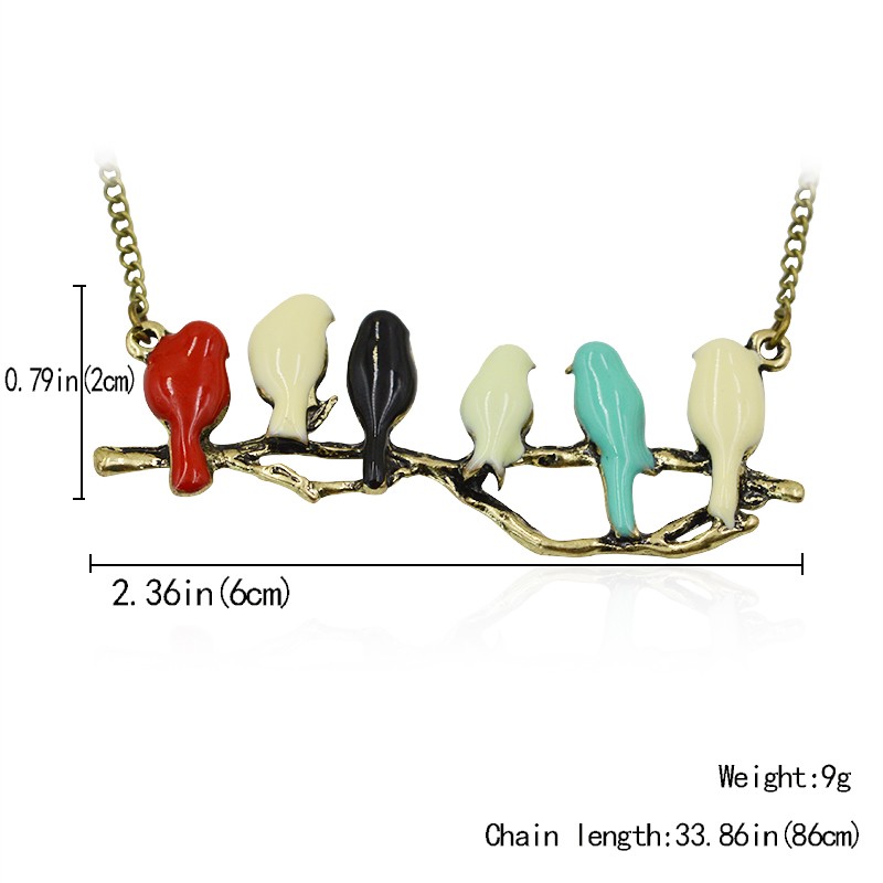 Цепочка с кулоном птиц