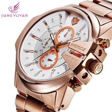 Weide marca de lujo del deporte hombres reloj resistente al agua cronómetro hora fecha 30 m resistente al agua relojes de pulsera de cuarzo militar le21