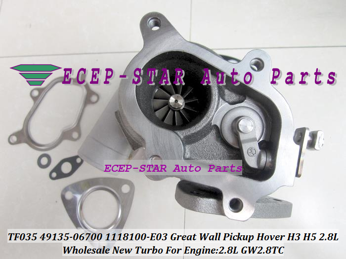TF035HM TF035 49135-06700 1118100-E03 Turbocharger Turbo For Great Wall Pickup Hover H3 H5 2.8L GW2.8TC (7)