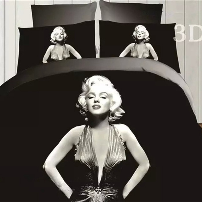 Marilyn Monroe 3D Bedding Set Duvet Cover Bed Set Bed Linen Comforter Cover Duvet Cover Bed Sheets Pillowcase Queen Size