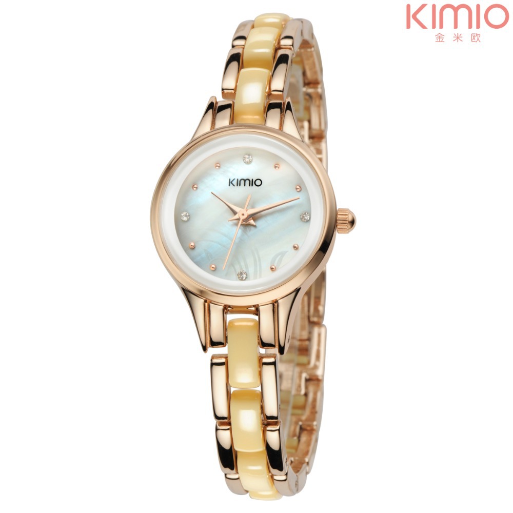 Kimio Brand Diamond Hours clock female Ladies full steel Silver Dress Women girl Quartz Watches Bracelet
