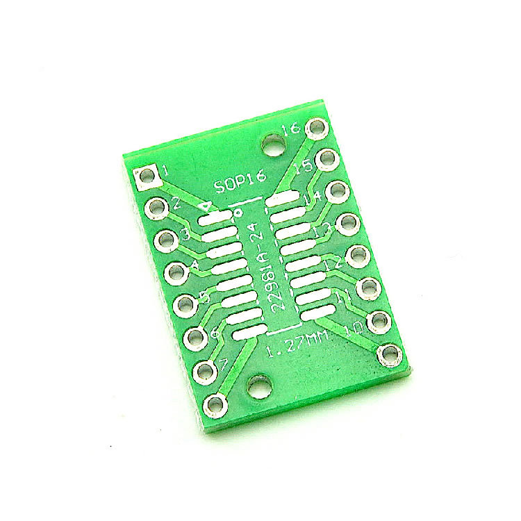 50114 Free shipping 10PCS TSSOP16 SSOP16 SOP16 to DIP16 Transfer Board DIP Pin Board Pitch Adapter
