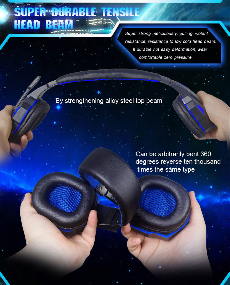 2015 Brand New PLEXTONE PC780 Over-ear Game Gaming Headset Earphone Headband Headphone with Mic Stereo Bass LED Light for PC Gamers 012