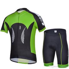 2015 Cheji Green Men Summer Cycling Jersey Sets Stylish Bicycle Bike Wear Shirts and Shorts Super Cheap Factory Sell Breathable