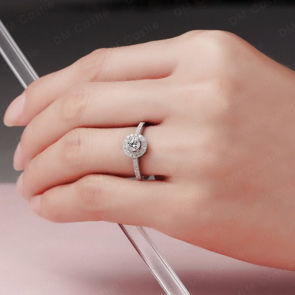 cz and sapphire wedding ring set