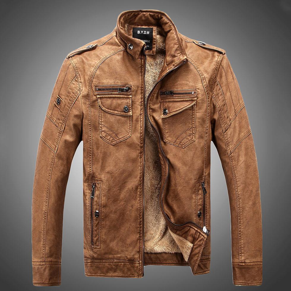 Men Leather Jacket Jaqueta Masculinas Inverno Couro Jacket Men Jaquetas De Couro Mens Winter outdoor coat plus size XXXL Men Leather Jacket Jaqueta Masculinas Inverno Couro Jacket Men Jaquetas De Couro Mens Winter outdoor coat plus size XXXL