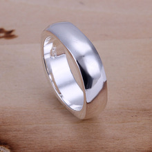Free Shipping 925 Sterling Silver Ring Fine Fashion Cute Square Jewerly Ring Women Men Finger Rings