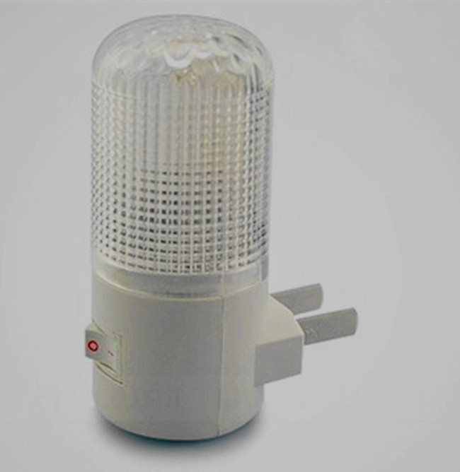 Hot Sale 1W 6 LED AC Plug Wall Mounting Bedroom Night Light Lamp Energy Saving wholesale Free Shipping