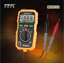 Hyelec MS8232 Mini Portable Auto rango multímetro Digital DMM con retención de datos proyector retroiluminación apagado automático Multimetro