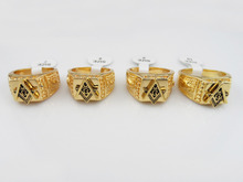 18K Gold Rings Titanium Masonic Rings for Men Free Shipping Master Masonic Signet Rings Freemason Tungsten