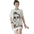 Black White Irregular Summer Women Maternity Dress Beauty Sequins Casual Loose Pregnancy Clothes Dress Maternity Wear