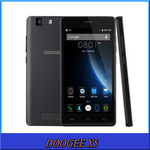 Presell 3G Original Doogee X5 8GBROM 1GBRAM 5.0″ Smartphone Android 5.1 MT6580 Quad Core Support OTG / for Google Plays Store