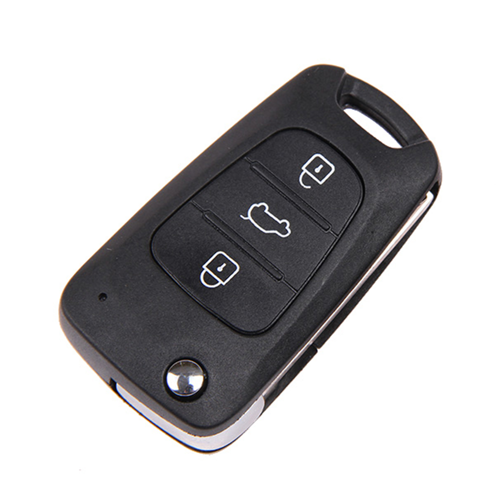 New Uncut Blade Car Folding Flip Remote Key Shell Case Cover Fob For Kia Forte Sportage Soul 3 Button Free Shipping
