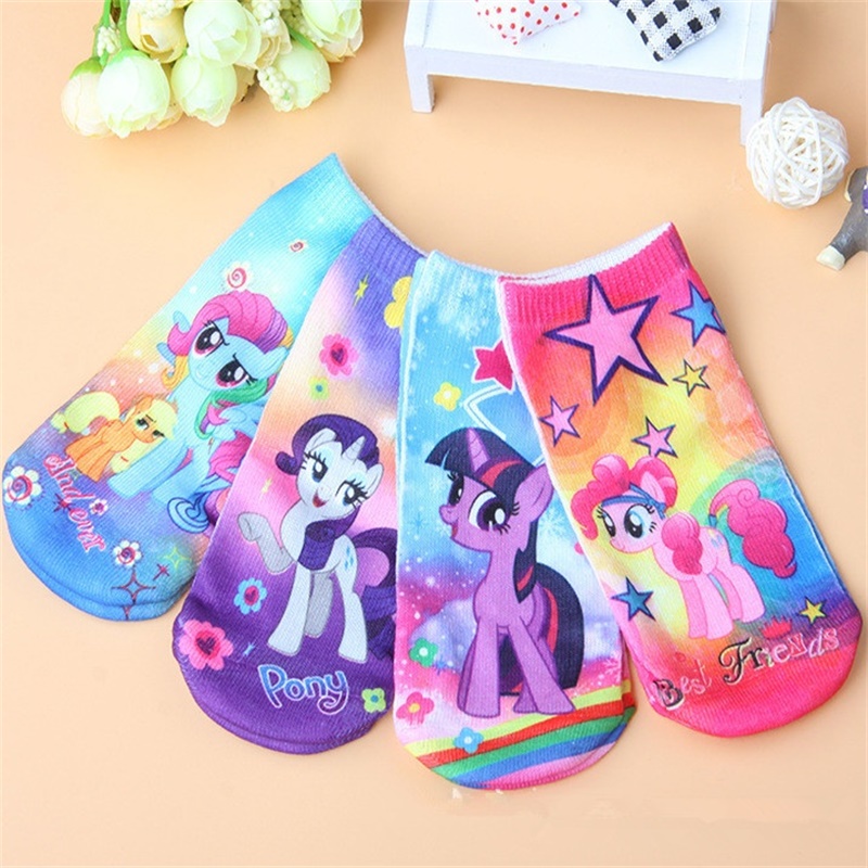1 10 age cotton baby socks 3D printing cartoon pony font b Burberry b font toddler