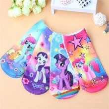 1-10 age cotton baby socks 3D printing cartoon pony Burberry toddler kids socks boys girls children gifts anti slip floor socks