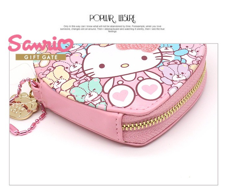 Super Cute Hello Kitty PU Change Purse Wallet Coin Bag Card Case Zipper Bag Gift