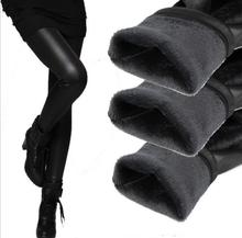 new 2014 thickening black leather boots leggings skinny pants winter warm women’s trousers winter pants for women high quality